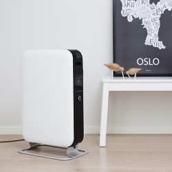 Mill Heat Wi-Fi Enabled 1500W Designer Electric Oil-Filled Freestanding Heater - Installed