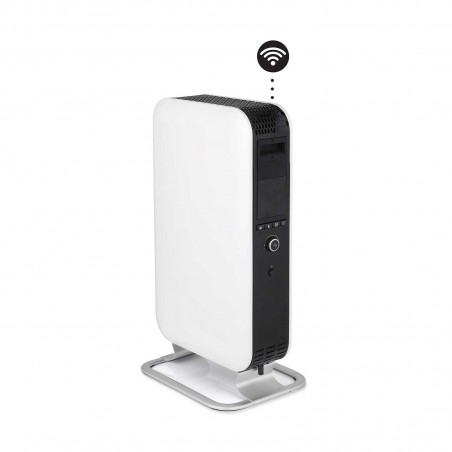 Mill Heat Wi-Fi Enabled 1500W Designer Electric Oil-Filled Freestanding Heater - Three Quarter View