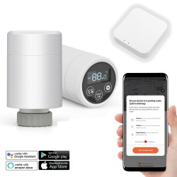 Nova Zigbee Smart WiFi Programmable Thermostatic Radiator Valves & Gateway