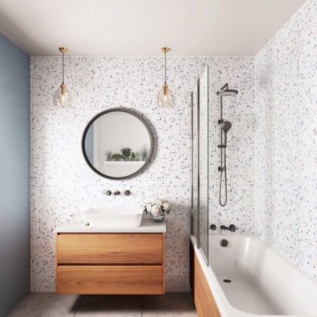 Positano Blue Terrazzo - Showerwall Panels