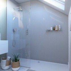 White Sparkle - Showerwall Panels - Insitu