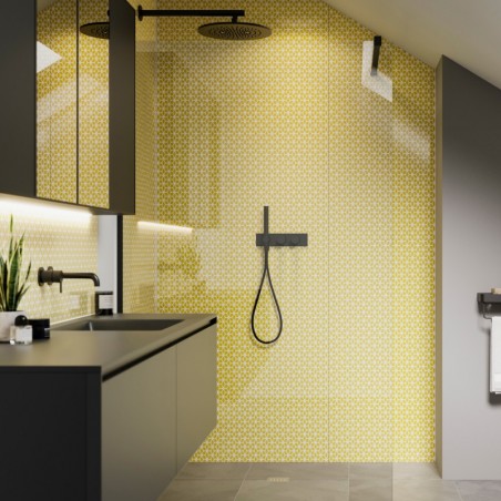 Sunshine Retro Patterned Acrylic - Showerwall Panel