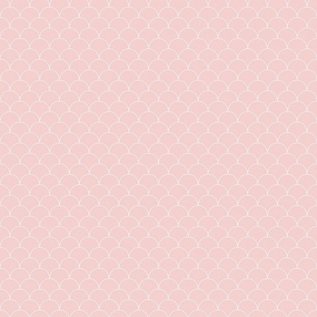Blush Scallop Patterned Acrylic - Showerwall Panel - Swatch