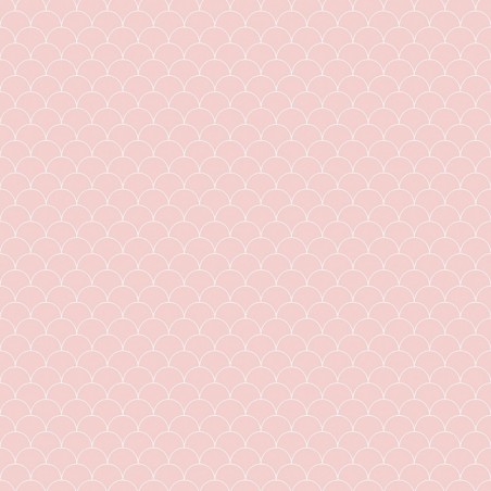 Blush Scallop Patterned Acrylic - Showerwall Panel - Swatch