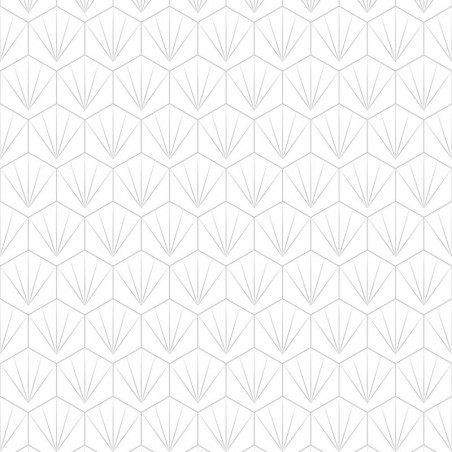White & Grey Deco Tile Patterned Acrylic - Showerwall Panel - Swatch