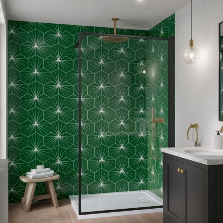 Emerald Starlight Patterned Acrylic - Showerwall Panel
