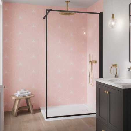 Blush Starlight Patterned Acrylic - Showerwall Panel