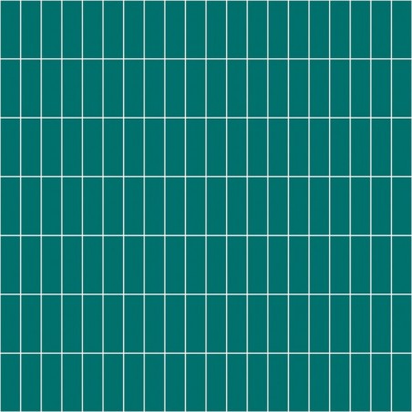 Teal Vertical Tile Patterned Acrylic - Showerwall Panel - Swatch