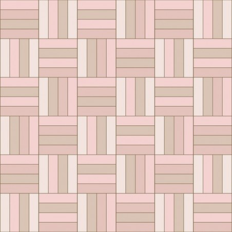 Marshmallow Square Parquet Acrylic - Showerwall Panel - Swatch