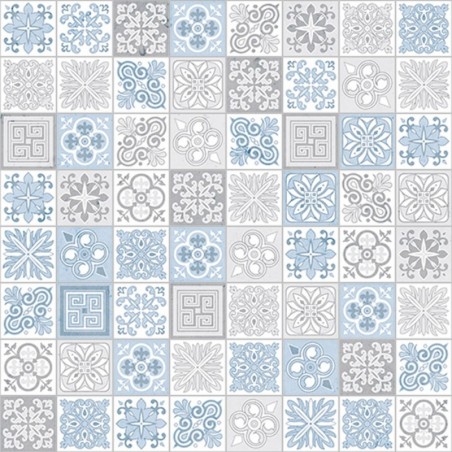 Blue Victorian Tile Acrylic - Showerwall Panel - Swatch