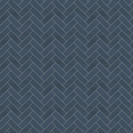 Navy Herringbone Tile Acrylic - Showerwall Panel - Swatch