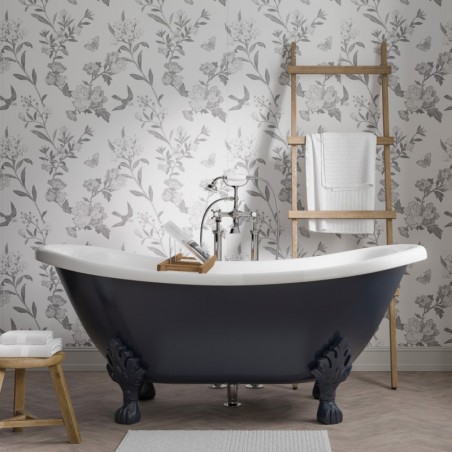 Grey Vintage China Acrylic - Showerwall Panel