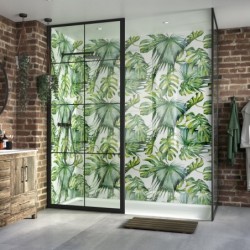 Botanical Acrylic - Showerwall Panel - Insitu
