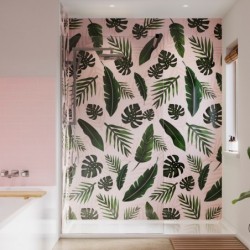 Foliage Acrylic - Showerwall Panel - Insitu