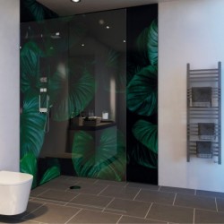 Wax Leaf Acrylic - Showerwall Panel - Insitu