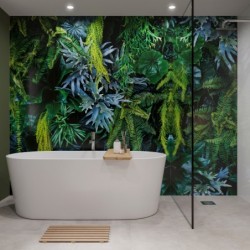 Plant Wall Acrylic - Showerwall Panel - Insitu