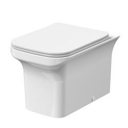 Ava Square Back To Wall Toilet Pan & Soft Close Seat - Main