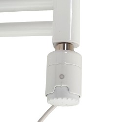 RICA Atlantis White Thermostatic Electric Heating Element - Installed
