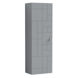 Blocks Satin Grey 400 x 1200mm Bathroom Cabinet - Main