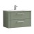 Deco Satin Reed Green 800mm Wall Hung 2 Drawer Vanity Unit with Minimalist Basin - Main