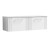 Deco Satin White 1200mm Wall Hung 2 Drawer Vanity Unit with Worktop - Main