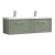 Deco Satin Reed Green 1200mm Wall Hung 2 Drawer Vanity Unit with Double Basin - Main