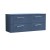 Deco Satin Blue 1200mm Wall Hung 4 Drawer Vanity Unit with Worktop - Main