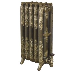 Oxford Cast Iron Radiator - 765mm High - Old Penny with Sovereign Gold Highlight