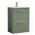 Arno Satin Green 600mm Freestanding 2 Drawer Vanity Unit with Minimalist Basin - Main