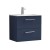 Arno Matt Electric Blue 600mm Wall Hung 2 Drawer Vanity Unit with Minimalist Basin - Main