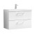 Arno Gloss White 800mm Wall Hung 2 Drawer Vanity Unit with Mid-Edge Basin - Main