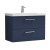 Arno Matt Electric Blue 800mm Wall Hung 2 Drawer Vanity Unit with Thin-Edge Basin - Main