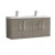 Arno Solace Oak Woodgrain 1200mm Wall Hung 4 Door Vanity Unit with Double Basin - Main