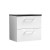 Arno Gloss White 600mm Wall Hung 2 Drawer Vanity Unit with Laminate Top - Main