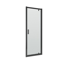 Matt Black Rene Pivot Shower Door 900mm - Main