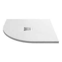 White Slate Slimline Quadrant Shower Tray 900 x 900mm - Main