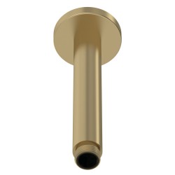 Brushed Brass Ceiling-Mounted Shower Arm 150mm - Main