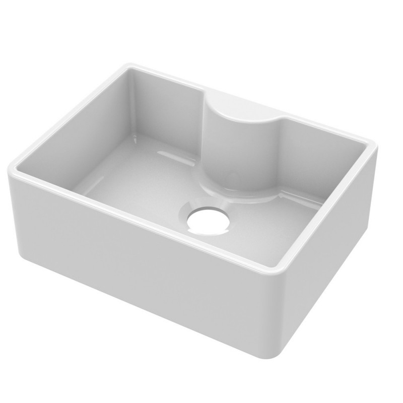 Fireclay Butler Sink with Tap Ledge 595 x 450 x 220mm - Main