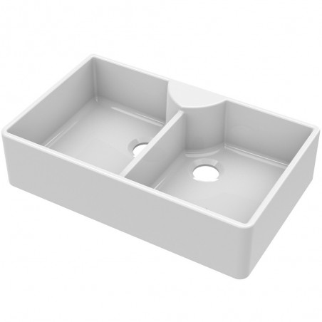 Fireclay Butler Sink with Stepped Weir 895 x 550 x 220mm - Main