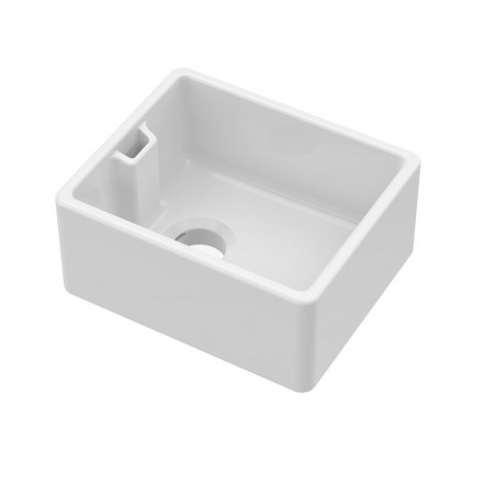 Fireclay Belfast Sink 445 x 380 x 205 90W - Main