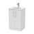 Juno White Ash 500mm Freestanding 2 Door Vanity With Minimalist Ceramic Basin - Main
