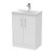 Juno White Ash 600mm Freestanding 2 Door Vanity With Thin-Edge Ceramic Basin - Main