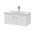 Juno White Ash 800mm Wall Hung Single Drawer Vanity With Thin-Edge Ceramic Basin - Main