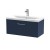 Juno Electric Blue 800mm Wall Hung Single Drawer Vanity With Mid-Edge Ceramic Basin - Main