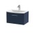 Juno Electric Blue 600mm Wall Hung Single Drawer Vanity With Curved Ceramic Basin - Main
