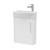 Juno Compact White Ash 440mm Wall Hung 1 Door Unit With 1 Tap Hole Basin Left Handed - Main