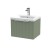Fluted Satin Green 500mm Wall Hung Single Drawer Vanity & Mid-Edge Ceramic Basin - Main
