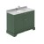 Old London Hunter Green 1000mm Cabinet & Grey Marble Top - 1 Tap Hole - Main