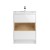 Coast White Gloss 600mm Floor Standing 2 Drawer Vanity Unit with 18mm Profile Basin - Main