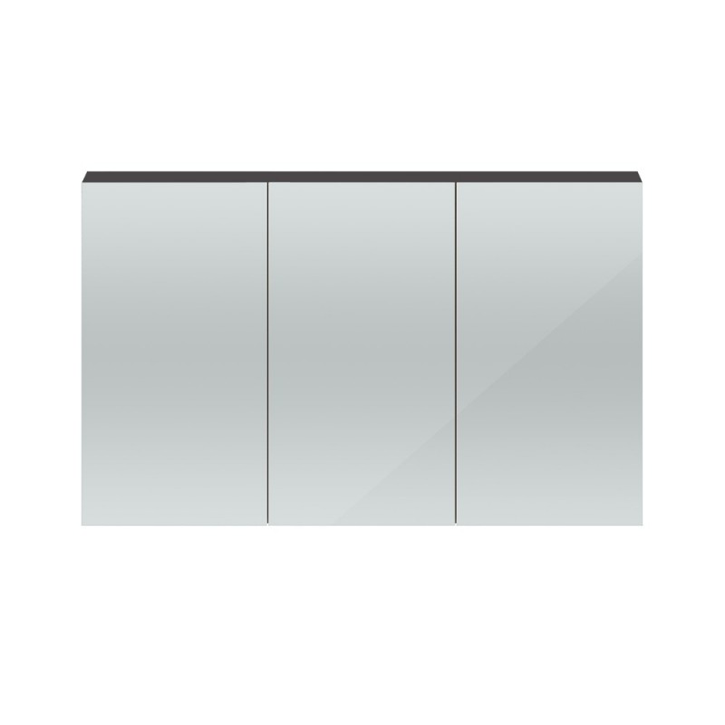 Gloss Grey 1347mm 3 Door Mirror Unit - Main